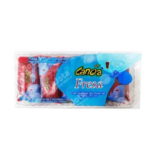 Pulpa canoa fresa display x 10 sobres 900 gr