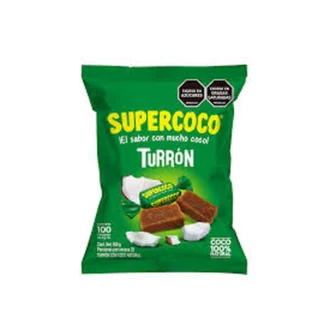 Supercoco turron bolsa x 100 und
